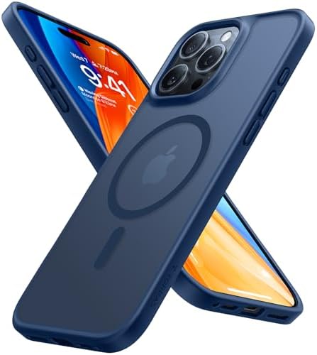 TORRAS Stronger Magnetic & Shockproof for iPhone 17 Pro Max Case  Fit for MagSafe  Military Grade Drop Protection  Camera Control  DIY Button  Slim for iPhone 17 Pro Max Case Translucent Matte Black