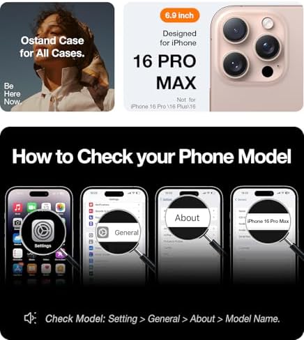 TORRAS Funda magnética azul para iPhone 17 Pro Max con soporte, [compatible con MagSafe] [probada en caídas de grado militar] Control de cámara, funda translúcida delgada de borde suave para iPhone 17