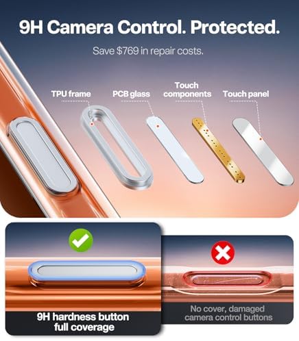 TORRAS Funda magnética azul para iPhone 17 Pro Max con soporte, [compatible con MagSafe] [probada en caídas de grado militar] Control de cámara, funda translúcida delgada de borde suave para iPhone 17