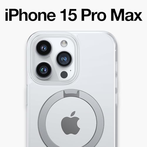 TORRAS Funda magnética azul para iPhone 17 Pro Max con soporte, [compatible con MagSafe] [probada en caídas de grado militar] Control de cámara, funda translúcida delgada de borde suave para iPhone 17