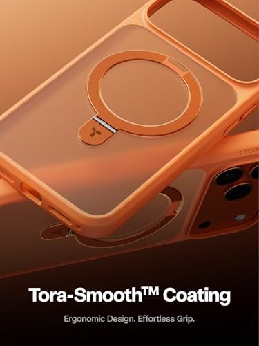 TORRAS Funda magnética azul para iPhone 17 Pro Max con soporte, [compatible con MagSafe] [probada en caídas de grado militar] Control de cámara, funda translúcida delgada de borde suave para iPhone 17