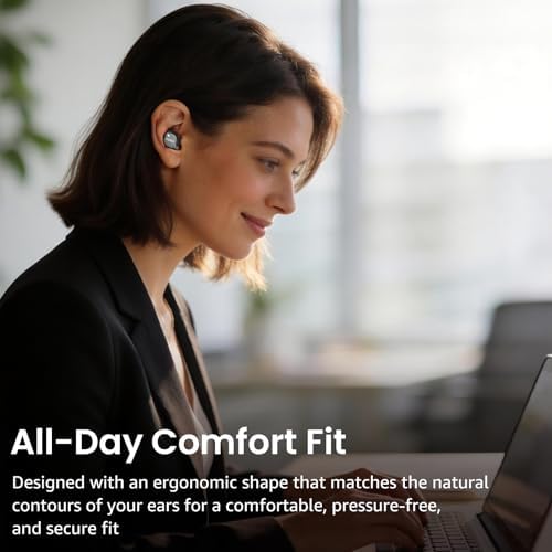 TOZO NC9 Hybrid Active Noise Cancelling Wireless Earbuds  6 Mics ENC Clear Call  IPX8 Waterproof  in Ear Bluetooth 5 3 Headphones Stereo Bass Ear Buds 60H Playtime with LED Display 32 EQs via APP