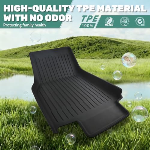 TPE Floor Mats fit for Tesla Model All Weather TPE Cargo Liner Cargo Trunk Accessories and Cargo Trunk Mats Front Rear Cargo Mat Full Set  Tesla Model Y Juniper   Model Y Juniper 7PCS 