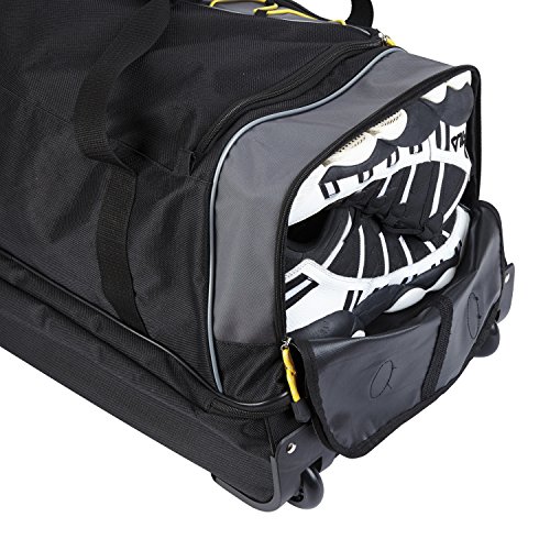 TPRC Sierra Madre II Upright Rolling Duffel Bag  Black/Gray  36 Inch