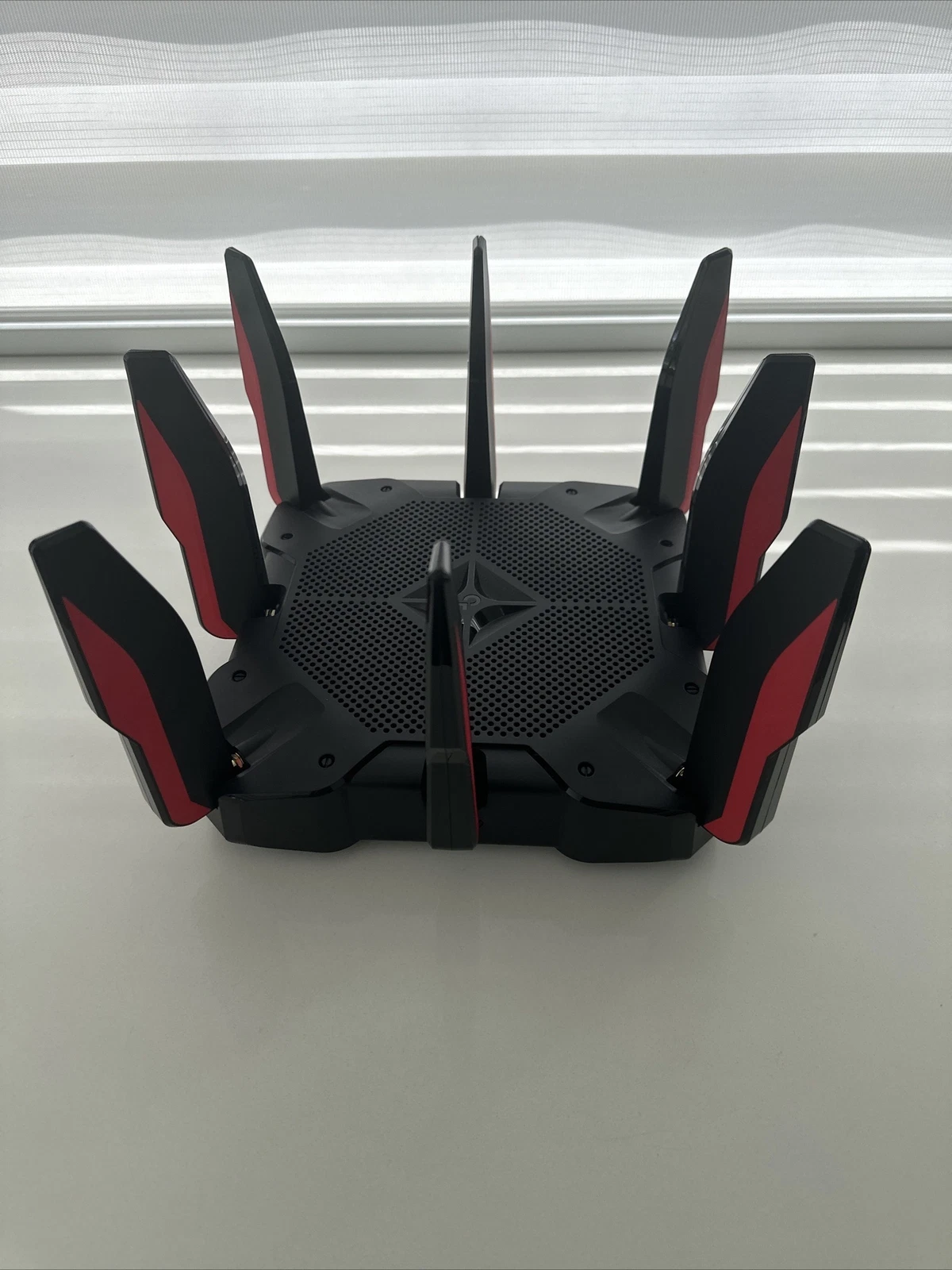 TP LINK Archer AX11000 Tri Band Wi Fi 6 Gaming Router   Black/Red