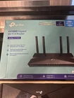 TP Link AX1800 WiFi 6 Gigabit Router Dual Band Works w/ Alexa  Black  used  