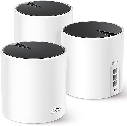 TP Link Deco 7 BE25 Dual Band BE5000 WiFi 7 Mesh Wi Fi System   4 Stream 5 Gbps  240 Mhz Channels   Covers up to 4 600 Sq Ft   2X 2 5G Ports Wired Backhaul   VPN MLO  AI Roaming  HomeShield  2 Pack