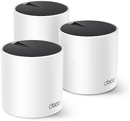 TP Link Deco S4 Mesh AC1900 WiFi System   Up to 5 500 Sq ft  Coverage  Replaces WiFi Router and Extender  Gigabit Ports  Works with Alexa  Deco S4 3 Pack 