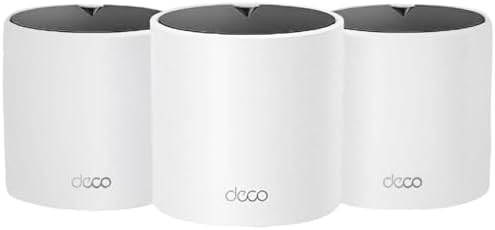 TP Link Deco S4 Mesh AC1900 WiFi System   Up to 5 500 Sq ft  Coverage  Replaces WiFi Router and Extender  Gigabit Ports  Works with Alexa  Deco S4 3 Pack 