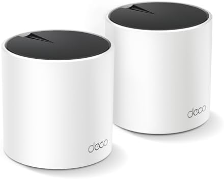 TP Link Deco X55 AX3000 WiFi 6 Mesh System   Covers up to 6500 Sq Ft  Replaces Wireless Router and Extender  3 Gigabit Ports per Unit  Supports Ethernet Backhaul  Deco X55 3 Pack 