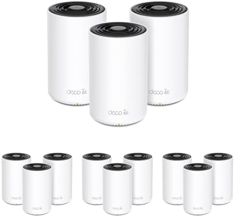 TP Link Deco XE75 Pro AXE5400 Tri Band WiFi 6E Mesh System   2 5G WAN/LAN Port  Covers up to 5500 Sq Ft  Replaces WiFi Router and Extender  AI Driven Mesh  New 6GHz Band  2 Pack