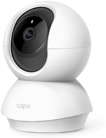 TP Link Tapo Pan/Tilt Security Camera for Baby Monitor  Pet Camera w/Motion Detection  1080P  2 Way Audio  Night Vision  Cloud & SD Card Storage  Works with Alexa & Google Home  Tapo C200 