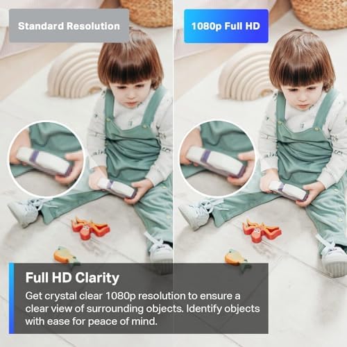 TP Link Tapo Pan/Tilt Security Camera for Baby Monitor  Pet Camera w/Motion Detection  1080P  2 Way Audio  Night Vision  Cloud & SD Card Storage  Works with Alexa & Google Home  Tapo C200 