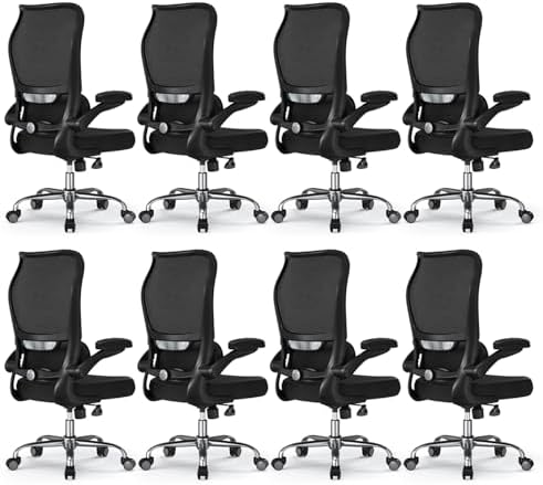 TRALT Ergonomic Office Chair   Desk Chair with Wave High Back Adjustable Lumbar Support Computer Chair   Gaming Chairs Mesh Backrest and PU Leather Seat for Home Reading Chairs to Adults Black 