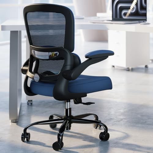 TRALT Office Chair Ergonomic Desk Chair  330 LBS Home Mesh Office Desk Chairs with Wheels  Comfortable Gaming Chair  High Back Office Chair for Long Hours  Beige 