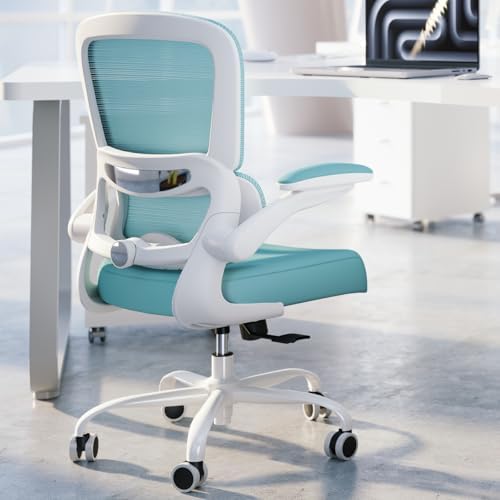 TRALT Office Chair Ergonomic Desk Chair  330 LBS Home Mesh Office Desk Chairs with Wheels  Comfortable Gaming Chair  High Back Office Chair for Long Hours  Beige 
