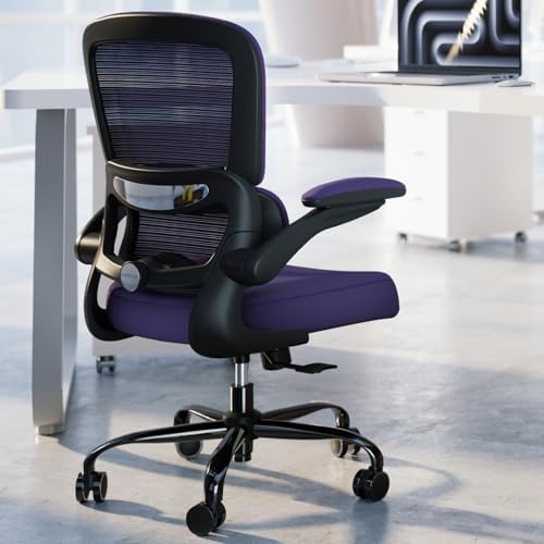 TRALT Office Chair Ergonomic Desk Chair  330 LBS Home Mesh Office Desk Chairs with Wheels  Comfortable Gaming Chair  High Back Office Chair for Long Hours  Beige 