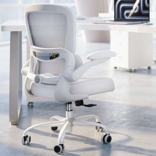 TRALT Office Chair Ergonomic Desk Chair  330 LBS Home Mesh Office Desk Chairs with Wheels  Comfortable Gaming Chair  High Back Office Chair for Long Hours  Beige 