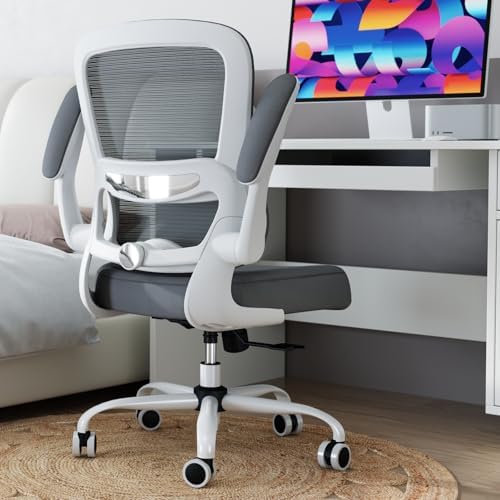 TRALT Office Chair Ergonomic Desk Chair  330 LBS Home Mesh Office Desk Chairs with Wheels  Comfortable Gaming Chair  High Back Office Chair for Long Hours  Beige 