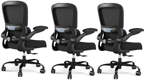 TRALT Office Chair Ergonomic Desk Chair  330 LBS Home Mesh Office Desk Chairs with Wheels  Comfortable Gaming Chair  High Back Office Chair for Long Hours  Beige 