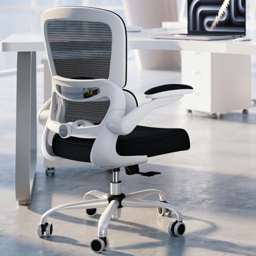 TRALT Office Chair Ergonomic Desk Chair  330 LBS Home Mesh Office Desk Chairs with Wheels  Comfortable Gaming Chair  High Back Office Chair for Long Hours  Beige 