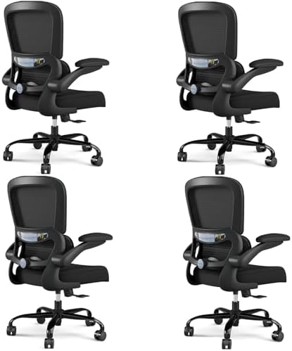 TRALT Office Chair Ergonomic Desk Chair  330 LBS Home Mesh Office Desk Chairs with Wheels  Comfortable Gaming Chair  High Back Office Chair for Long Hours  Beige 