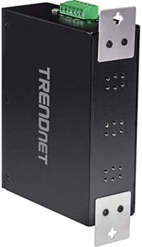 TRENDnet 16 Port Hardened Industrial Unmanaged Gigabit PoE  DIN Rail Switch; TI PG162; 14 x Gigabit Ports; 2 x Gigabit SFP Slots; 32Gbps; IP30 Gigabit Network Ethernet Switch; Lifetime Protection