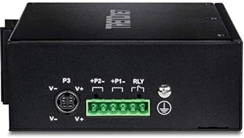 TRENDnet 16 Port Hardened Industrial Unmanaged Gigabit PoE  DIN Rail Switch; TI PG162; 14 x Gigabit Ports; 2 x Gigabit SFP Slots; 32Gbps; IP30 Gigabit Network Ethernet Switch; Lifetime Protection