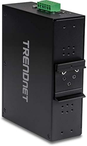 TRENDnet 16 Port Hardened Industrial Unmanaged Gigabit PoE  DIN Rail Switch; TI PG162; 14 x Gigabit Ports; 2 x Gigabit SFP Slots; 32Gbps; IP30 Gigabit Network Ethernet Switch; Lifetime Protection