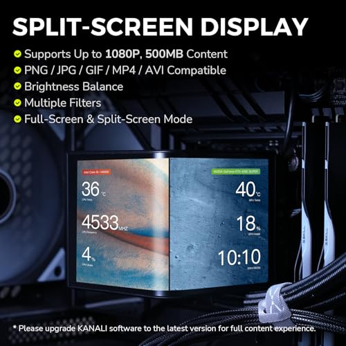 TRYX Panorama 360 ARGB 360mm AIO 6 67 AMOLED Curved Screen 3D Anamorphic Effect Display Customizable AIO Cooler 360mm Asetek 8th Gen V2 320w TDP Magnetic ARGB Fan Intel LGA 1851/1700 AMD AM5/AM4