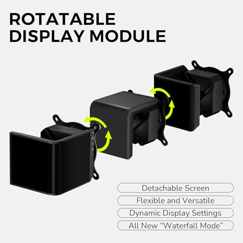 TRYX Panorama SE 360 ARGB 360mm AIO Rotatable 6 67 AMOLED Curved Screen 3D Anamorphic Effect Customizable AIO Cooler 360mm Asetek Adela Pump 280w TDP ARGB Fan Intel LGA 1851/1700 AMD AM5/AM4