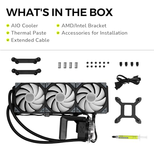 TRYX Panorama SE 360 ARGB 360mm AIO Rotatable 6 67 AMOLED Curved Screen 3D Anamorphic Effect Customizable AIO Cooler 360mm Asetek Adela Pump 280w TDP ARGB Fan Intel LGA 1851/1700 AMD AM5/AM4