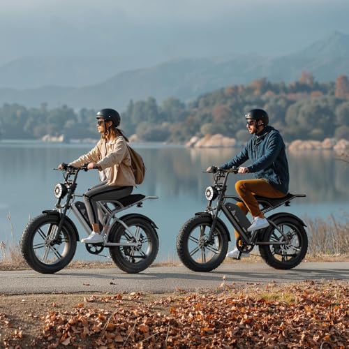 TST Electric Bike for Adults  1500W Peak Motor 28 MPH 60/100 Miles Fat Tire Ebike with 48V 15Ah/25Ah Removable Battery 20 Electric Dirt Bike Hydraulic Suspension and 7 Speed