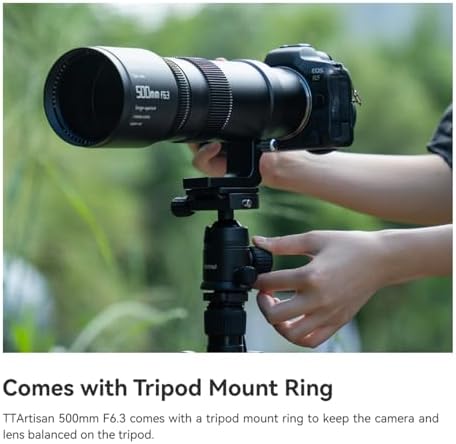 TTArtisan 500mm F/6 3 Telephoto Lens for Nikon Z Mount  500mm F6 3 Supertelephoto Full Frame Manual Focus Prime Lens Compatiable with Z Mount Z5 Z6 Z7 Z6II Z7II ZFC Z30 Z50 Z9 Camera