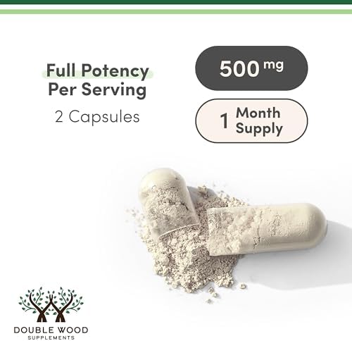 TUDCA Bile Salts Liver Support Supplement  500mg Servings  Liver and Gallbladder Cleanse Supplement  60 Capsules  250mg  Genuine Bile Acid TUDCA with Strong Bitter Taste by Double Wood