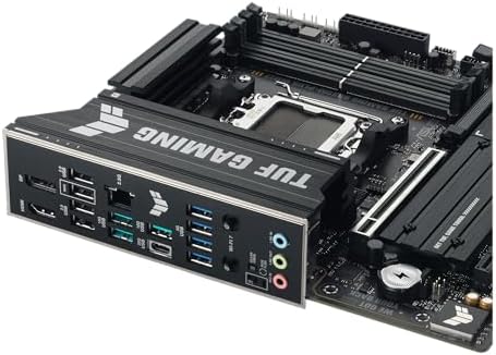 TUF Gaming B850M PLUS WIFI7 AMD B850 mATX Motherboard  14 2 1 80A DrMOS Power Stages  DDR5  PCIe 5 0  3X M 2 Slots  WiFi 7  2 5Gb Ethernet  DisplayPort  HDMI  Rear USB C 20Gbps and Front USB C 10Gbps