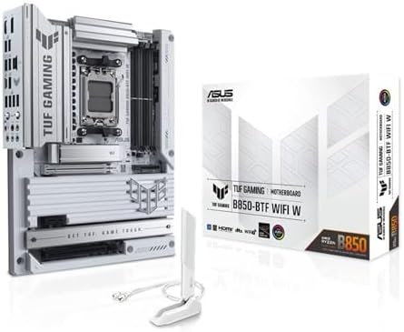 TUF Gaming B850M PLUS WIFI7 AMD B850 mATX Motherboard  14 2 1 80A DrMOS Power Stages  DDR5  PCIe 5 0  3X M 2 Slots  WiFi 7  2 5Gb Ethernet  DisplayPort  HDMI  Rear USB C 20Gbps and Front USB C 10Gbps