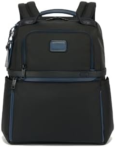 TUMI   Alpha Brief Pack   Mens Laptop Backpack with Padded Adjustable Straps   Fit up to 15 Screen   17 0 X 12 0 X 8 0   Black Leather