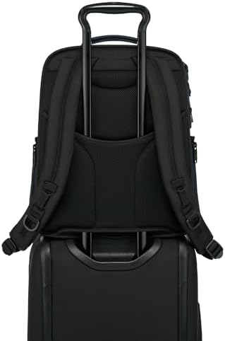 TUMI   Alpha Brief Pack   Mens Laptop Backpack with Padded Adjustable Straps   Fit up to 15 Screen   17 0 X 12 0 X 8 0   Black Leather