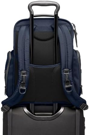 TUMI   Alpha Brief Pack   Mens Laptop Backpack with Padded Adjustable Straps   Fit up to 15 Screen   17 0 X 12 0 X 8 0   Black Leather