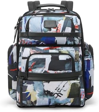 TUMI   Alpha Brief Pack   Mens Laptop Backpack with Padded Adjustable Straps   Fit up to 15 Screen   17 0 X 12 0 X 8 0   Black Leather