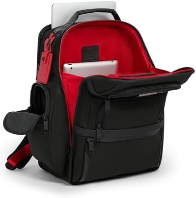 TUMI   Alpha Brief Pack   Mens Laptop Backpack with Padded Adjustable Straps   Fit up to 15 Screen   17 0 X 12 0 X 8 0   Black Leather