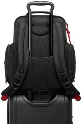 TUMI   Alpha Brief Pack   Mens Laptop Backpack with Padded Adjustable Straps   Fit up to 15 Screen   17 0 X 12 0 X 8 0   Black Leather