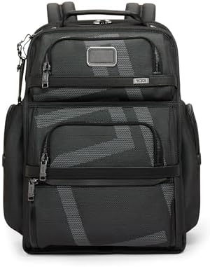 TUMI   Alpha Brief Pack   Mens Laptop Backpack with Padded Adjustable Straps   Fit up to 15 Screen   17 0 X 12 0 X 8 0   Black Leather