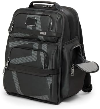 TUMI   Alpha Brief Pack   Mens Laptop Backpack with Padded Adjustable Straps   Fit up to 15 Screen   17 0 X 12 0 X 8 0   Black Leather