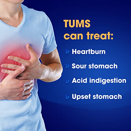 TUMS Ultra Strength Antacid Tablets for Chewable Heartburn Relief and Acid Indigestion Relief  Assorted Fruit   72 Count
