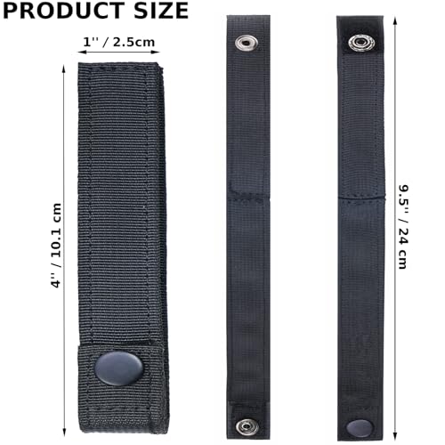 Tactical Molle Straps 4 inch  Molle Webbing Straps Molle Panel Attachments  Military Molle Accessories Snap Strap for Backpack  Outdoor Molle Straps with Snaps Nylon Molle Clips and Straps