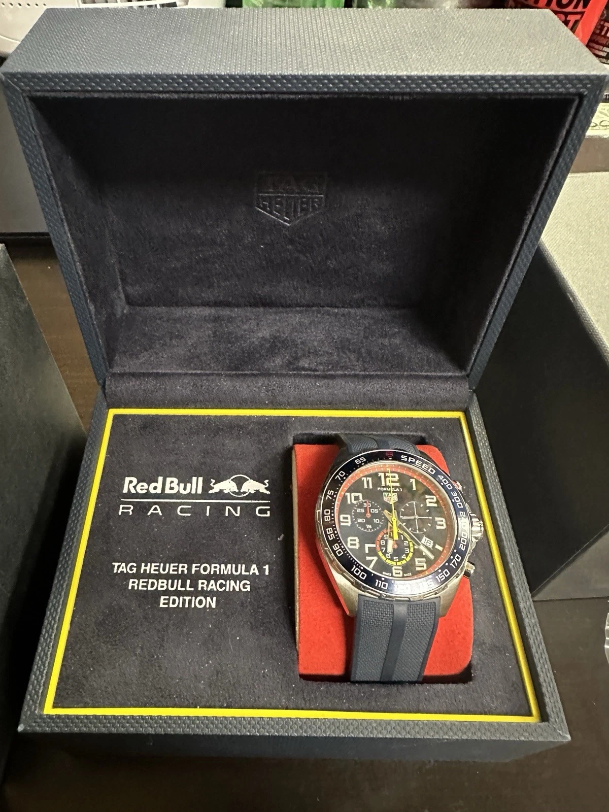 Tag Heuer 43mm Formula 1 Chronograph Red Bull Speed Men s Watch CAZ101AL FT8052