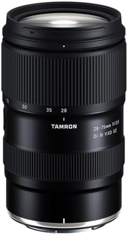 Tamron 28 75mm f/2 8 Di III VXD G2 Lens for Nikon Z  Black  Bundle with 67mm Filter Kit  Cleaning Kit  Lens Cap Tether and Cleaning Cloth