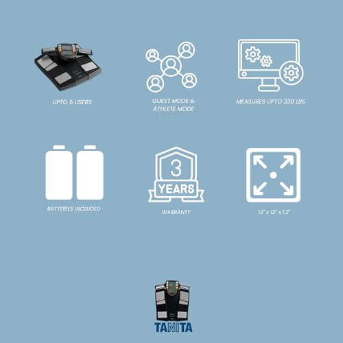 Tanita BC 545F FitScan Segmental Body Composition Monitor   20 Body Metrics Analyzer   Japan Technology   Auto Recognition for 5 Users   Measures Arms Legs Trunk Fat & Muscle